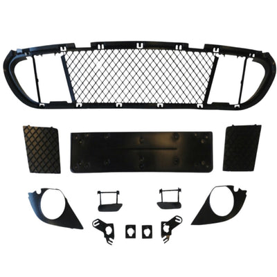 Set accesorii bară față BMW E60 M-Tech cu grilă centrală, capace SRA și suport număr