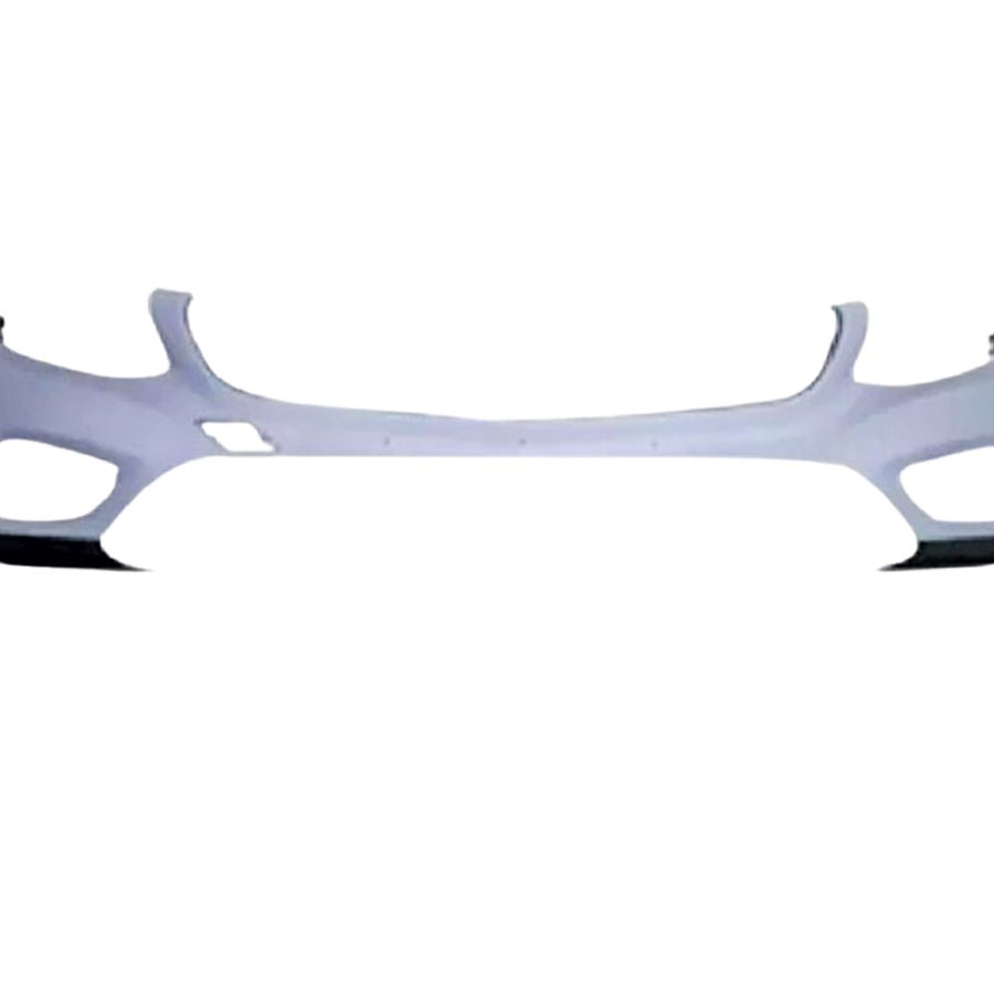 Bară față sport AMG look, neagră și albă, compatibilă cu Mercedes C-Class W205, model 2015–2018, piesă aftermarket pregătită pentru vopsire