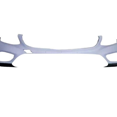 Bară față sport AMG look, neagră și albă, compatibilă cu Mercedes C-Class W205, model 2015–2018, piesă aftermarket pregătită pentru vopsire