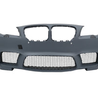 Pachet complet tuning exterior M5 look pentru BMW F10: bară față, bară spate, grile Shadow Line, praguri – stil agresiv și calitate premium.