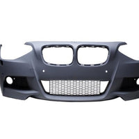 Imagine detaliată cu toate componentele din kitul M-Tech pentru BMW F20, inclusiv bară față, bară spate, praguri laterale și proiectoare ceată – compatibil cu modelele 2012-2015, fabricat din polipropilenă rezistentă.
