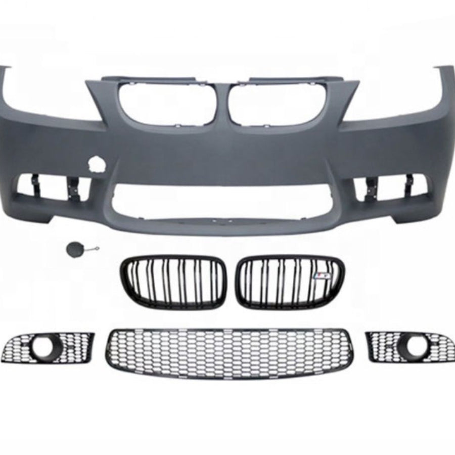 Bară față M3 pentru BMW E90 LCI cu grilă centrală, grile laterale, mască remorcare și  grile radiator BMW