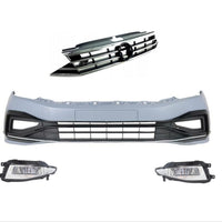 Bară față completă R-Line Volkswagen Passat B8/B8.5 cu grilă și proiectoare – upgrade estetic sport aftermarket