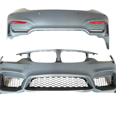 Bară față și bară spate în stil M4 pentru BMW F36 – componente aftermarket pentru tuning auto