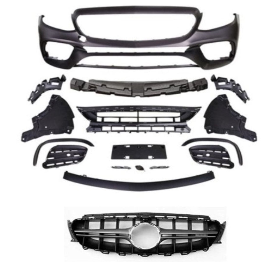 Kit complet bară față E63 AMG pentru Mercedes-Benz Clasa E W213/S213, elemente componente pentru upgrade estetic