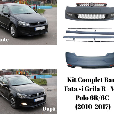 Transformare VW Polo 6R/6C din model standard în R-Line cu kit exterior complet montat