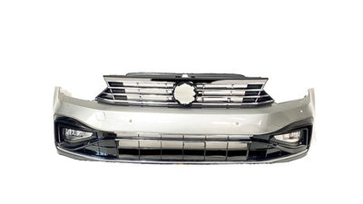 Kit bară față R-Line Volkswagen Passat B8/B8.5 – grilă crom, proiectoare LED și bară pregătită pentru vopsire