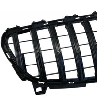 Grilă GTR neagră pentru Mercedes A-Class W176 (2012–2015), vedere frontală completă a componentului auto aftermarket.