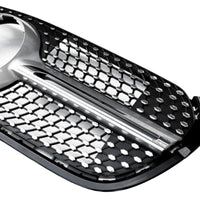 Grilă Diamond aftermarket pentru Mercedes X-Class W470, vedere frontală, design crom-negru cu inserții tip diamant, material ABS rezistent.