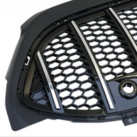 Grilă frontală sportivă GTR Mesh Style pentru Mercedes A-Class W177 (2019+), material ABS rezistent, design tip fagure, culoare negru.