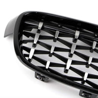 Set grilă diamant BMW Seria 3 F30/F31 (2012–2018), design sportiv negru lucios, piesă auto aftermarket ABS