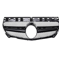 Grilă frontală CLA 45 Look Negru compatibilă cu Mercedes CLA W117 2013–2015, fabricată din ABS rezistent, design sportiv tip plasă.