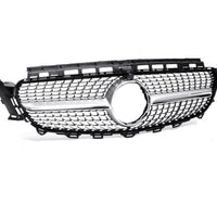 Grilă frontală Diamond pentru Mercedes E-Class W213 (2016-2019), imagine frontală completă, design premium cromat.
