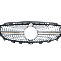 Grilă frontală Diamond pentru Mercedes E-Class W213 (2016-2019), imagine frontală completă, design premium cromat.