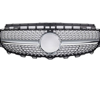 Grilă frontală Diamond pentru Mercedes E-Class W213 (2016-2019), imagine frontală completă, design premium cromat.