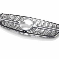 Grilă Diamond cromată compatibilă cu Mercedes Vito W447 (2015–2019), vedere frontală, design elegant cu inserții diamant și ramă cromată.