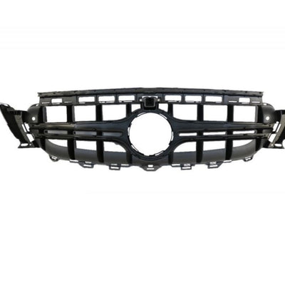 Grilă E63 Look compatibilă Mercedes E-Class W213, fabricată din ABS de calitate, vedere frontală cu detalii constructive.