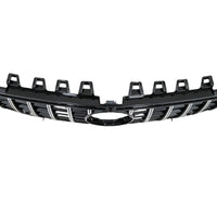 Grilă GTR cromată pentru Mercedes CLA W118 (2019+), prezentată frontal, design cu lamele verticale cromate, piesă aftermarket ABS durabil.