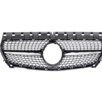 Grilă frontală GTR Look pentru Mercedes-Benz GLC X253 (2019-prezent), fabricată din plastic ABS de înaltă calitate, vedere frontală, design sportiv tip panamerican.