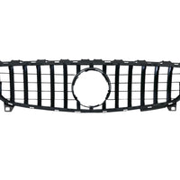 Grilă GTR neagră pentru Mercedes A-Class W176 (2012–2015), vedere frontală completă a componentului auto aftermarket.