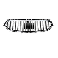 Grilă frontală Maybach Look cromată pentru Mercedes E-Class W213 facelift (2020 și mai noi), fabricată din plastic ABS de calitate superioară. Imagine frontală, componentă auto aftermarket, stil premium și elegant.