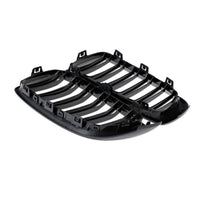 Grilă sport M4 look pentru BMW Seria 4 F32/F33 (2013–2019), fabricată din ABS negru lucios, prezentare laterală a componentelor auto aftermarket.