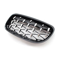 Set complet grile frontale Diamond M3 Look pentru BMW Seria 3 E90 Sedan/Touring 2006–2009, finisaj negru lucios, vedere frontală.