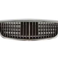 Grilă frontală Maybach Look crom pentru Mercedes-Benz E-Class W213 (2016–2019), imagine din față, stil premium, material ABS rezistent cu finisaj crom.