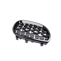 Set complet grile diamant pentru BMW Seria 5 E60/E61 (2004-2009), ramă neagră lucioasă, vedere frontală piesă auto aftermarket.