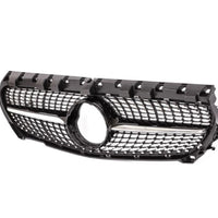 Grilă frontală GTR Look pentru Mercedes-Benz GLC X253 (2019-prezent), fabricată din plastic ABS de înaltă calitate, vedere frontală, design sportiv tip panamerican.