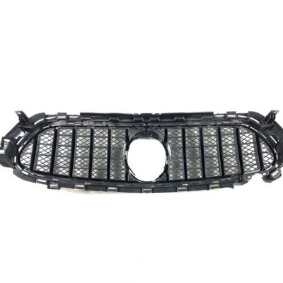 Spatele grilei GTR Mesh Style argintie pentru Mercedes E-Class W213 2020+, cu prinderi OEM pentru montaj rapid, material ABS premium.