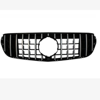Kit exterior complet AMG63S pentru Mercedes GLC X253, include bară față, bară spate, grilă Panamericana și ornamente evacuare – upgrade sportiv.