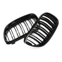 Grile duble rinichi față, model M3 Look, negru lucios, compatibile cu BMW Seria 3 E92 Coupe și E93 Cabrio, 2010–2013.