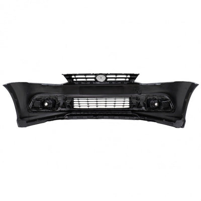 Detaliu interior bară față R-Line pentru VW Polo 6R/6C cu locașuri proiectoare și grilă sport