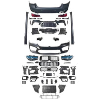 Kit exterior complet M5 LCI pentru BMW Seria 5 G30 (2017–2020) – toate piesele incluse
Descoperă în detaliu componentele pachetului de conversie M5 LCI pentru BMW G30. Setul include bara față, bara spate, grile, faruri, stopuri, evacuări sport, praguri și elemente aerodinamice. Perfect pentru un upgrade vizual complet și agresiv.
