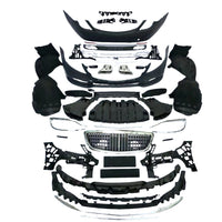 Kit complet tuning exterior Maybach pentru Mercedes S-Class W222, piese aftermarket pentru upgrade estetic față și spate.