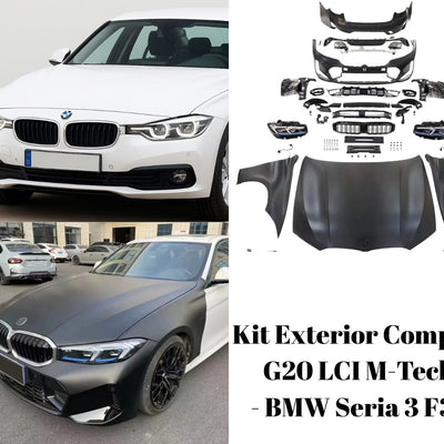 Transformare BMW F30 în G20 LCI cu kit tuning complet – unghi față dreapta