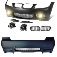 Bară față M3 pentru BMW E90 LCI cu grilă centrală, grile laterale, mască remorcare și  grile radiator BMW