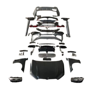 Pachet complet conversie BMW G12 pre LCI în G12 facelift – componente originale aftermarket pentru upgrade estetic complet