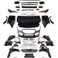 Imagine cu kit complet de conversie auto pentru Mercedes S-Class W221, model W223 S450 Look, include bare, faruri, stopuri, grilă, capotă și ornamente