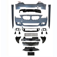 Set complet conversie exterior M-Tech pentru BMW Seria 5 F10 LCI (2014-2017), inclusiv bare față/spate, praguri și accesorii.