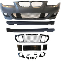 Kit exterior complet M-Tech BMW E60 2003-2007 cu bară față, bară spate și praguri laterale din polipropilenă