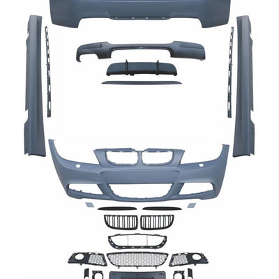 Pachet complet M-Tech cu bare, grile și praguri pentru BMW Seria 3 E90 2005–2008