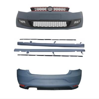 Kit upgrade estetic R-Line compatibil VW Polo 6R/6C (2010–2017) cu bară față, bară spate și praguri laterale incluse