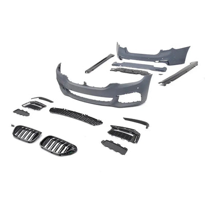 Set componente tuning M-Tech pentru BMW G30 Pre LCI – grile frontale, bară față, bară spate, praguri laterale, elemente decorative – compatibile 2017–2020