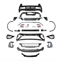 Kit conversie exterior R 2022+ pentru Volkswagen T-Roc 2019–2021, piese aftermarket: bare față/spate, praguri, ornamente, grile și difuzor sport