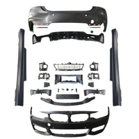 Kit complet M-Tech pentru BMW Seria 4 F32/F33, include bare față și spate, praguri, grile, accesorii pentru transformare estetică totală