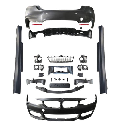 Kit complet M-Tech pentru BMW Seria 4 F32/F33, include bare față și spate, praguri, grile, accesorii pentru transformare estetică totală