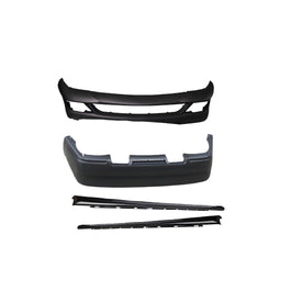 Kit caroserie AMG pentru Mercedes C W203 Sedan și Estate – bare față, bare spate și praguri laterale, design sportiv, compatibil 2000–2007
