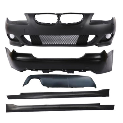 Kit upgrade caroserie BMW Seria 5 E60 M-Technik cu bară față, bară spate, difuzor și praguri compatibile 2003-2007